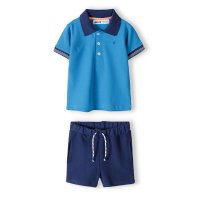 Santorini 5K: Pique Polo And Short (1-3 Years)